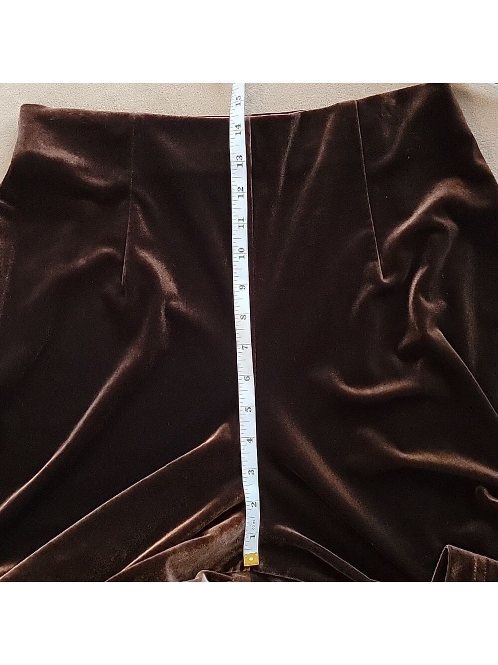LT Sport Chocolate Velour Pull-On Dress Pants Size XL EUC - Picture 6 of 8